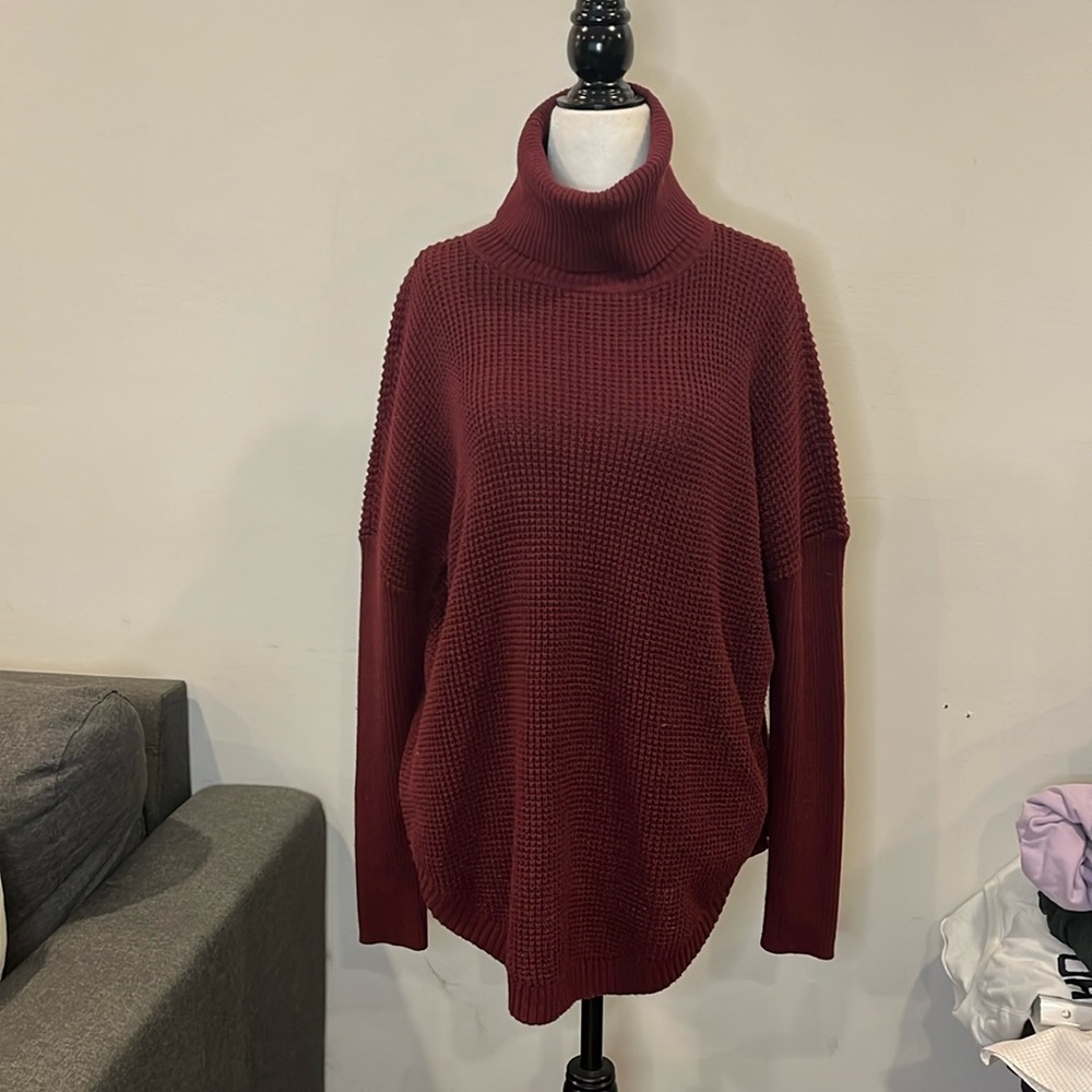 Michael Kors Waffle Knit Turtleneck Sweater‎